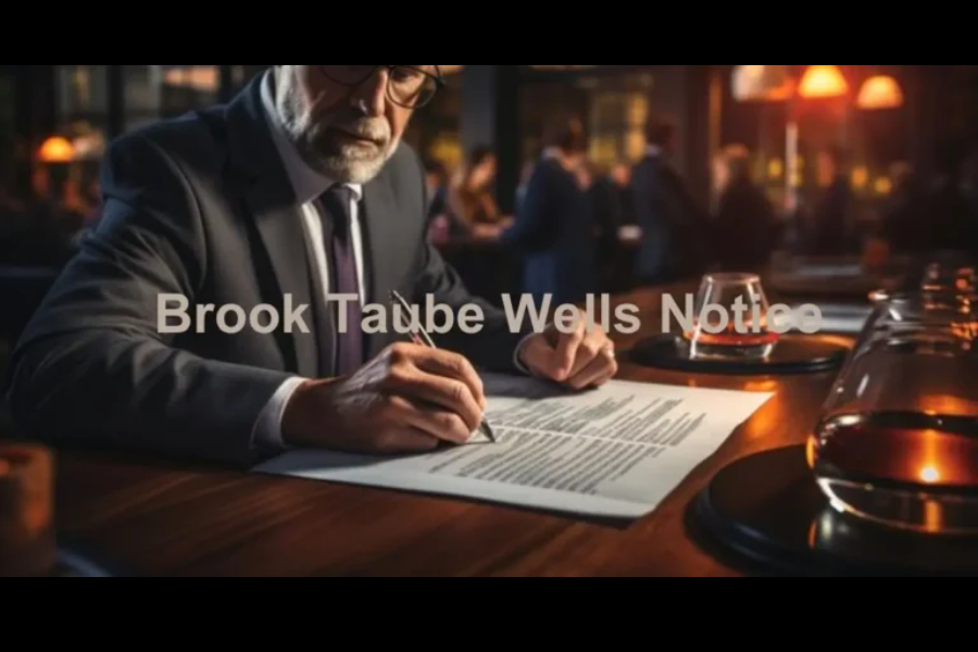 brook taube wells notice